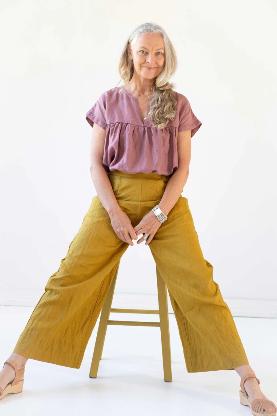 Lazybones Women's Ollie Pant Olivine - Comfortable Casual Trousers for Everyday Wear