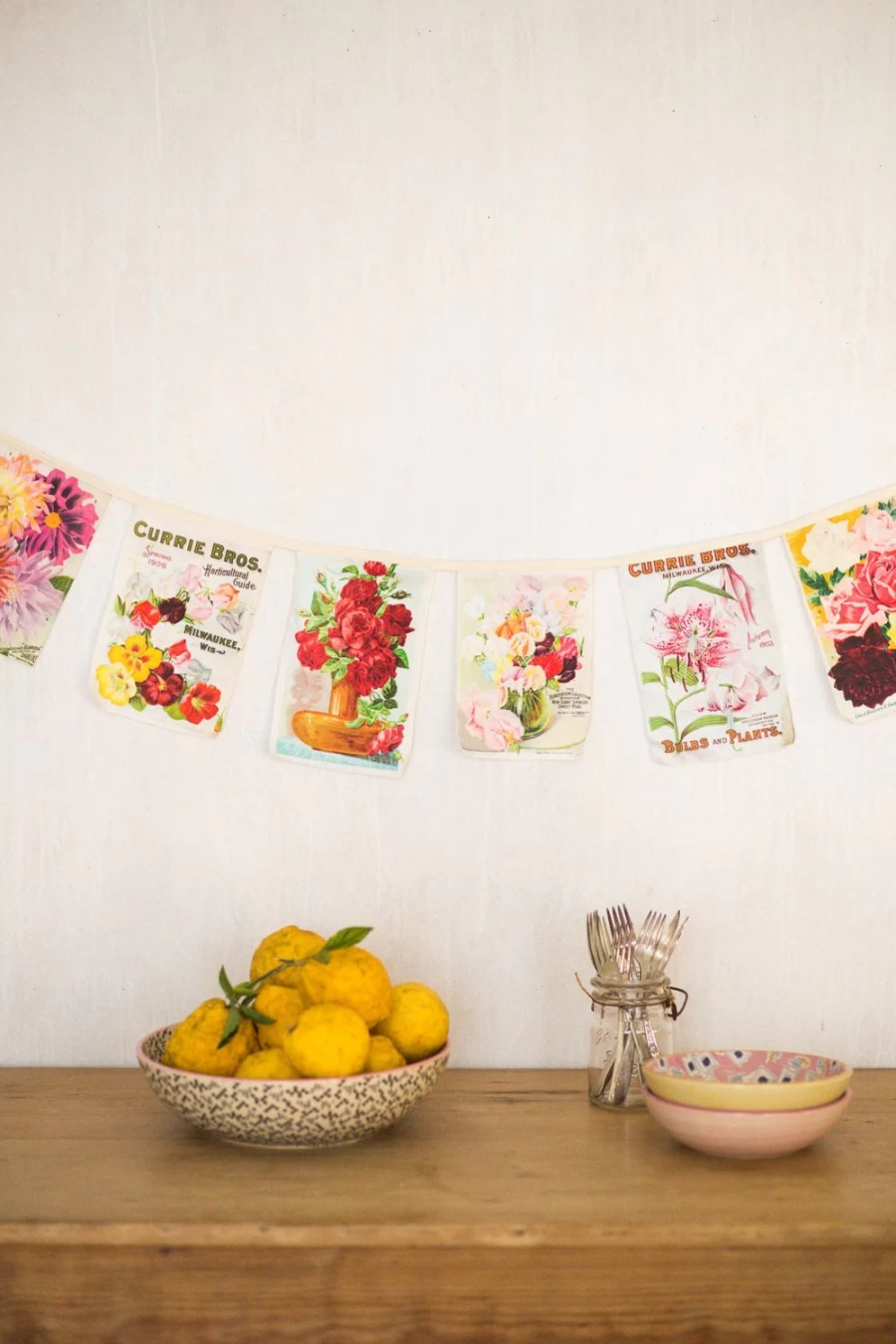 "Lazybones Women's Vintage Floral Garland - Organic Cotton Bohemian Headband"