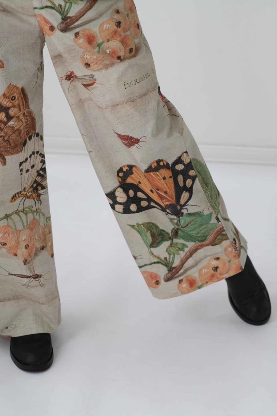 Lazybones Women's Ollie Pant Insect Print Casual Trousers