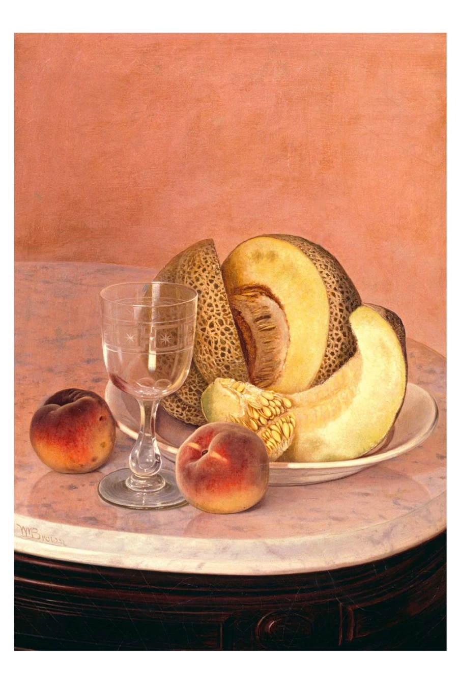 "Lazybones Women's Cantaloupe Art Print - Vibrant Wall Decor for Home & Office"