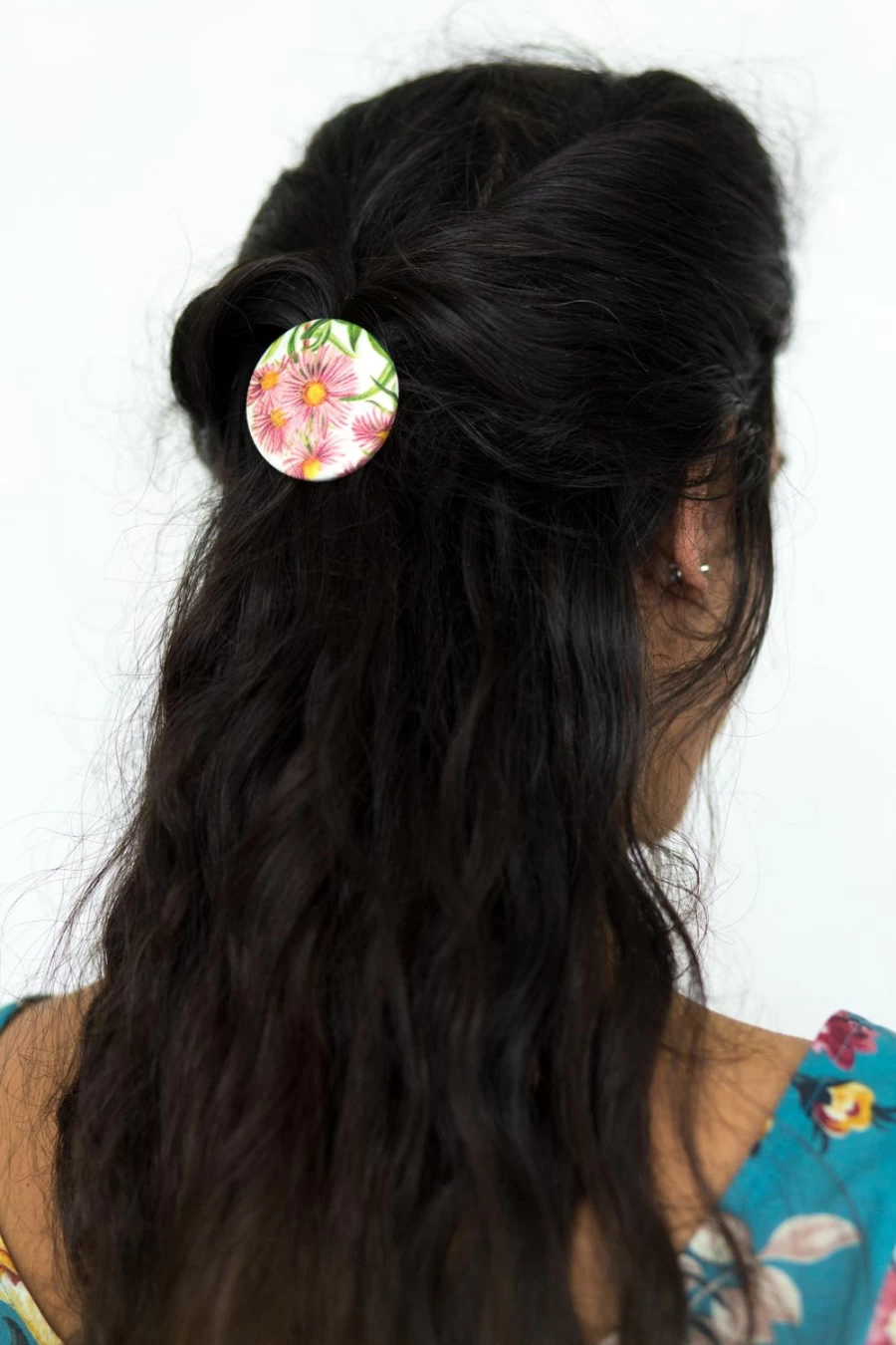 Lazybones Women's Hair Button Aster Hair Clip - Stylish Hair Accessory for Women