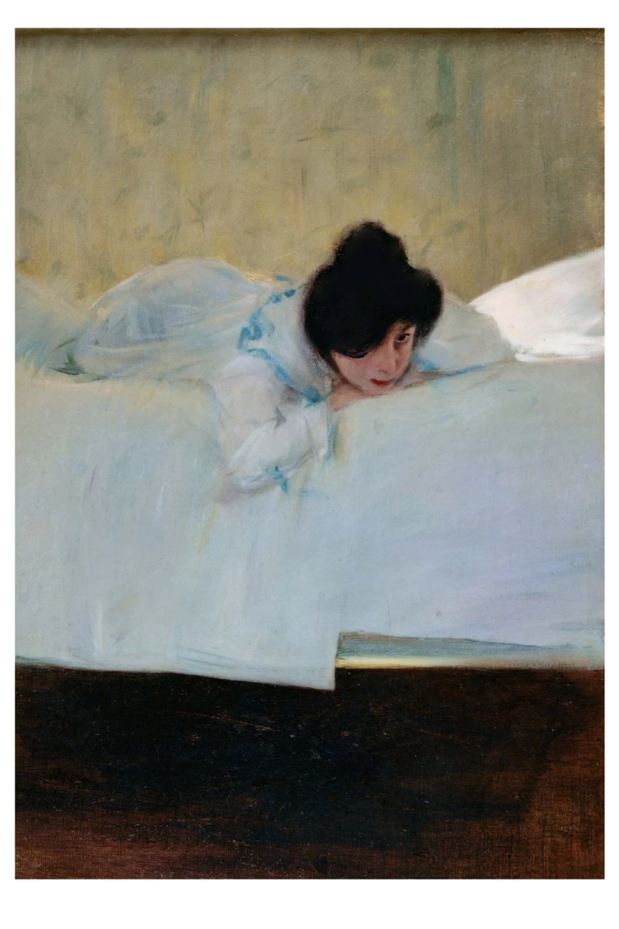 "Lazybones Women's Art Print - 'Laziness' Wall Decor for Home & Office"