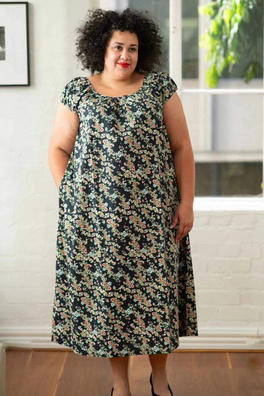 Lazybones Women's Rosita Maxi Dress with Floral Detail - Florette Bohemian Summer Dress