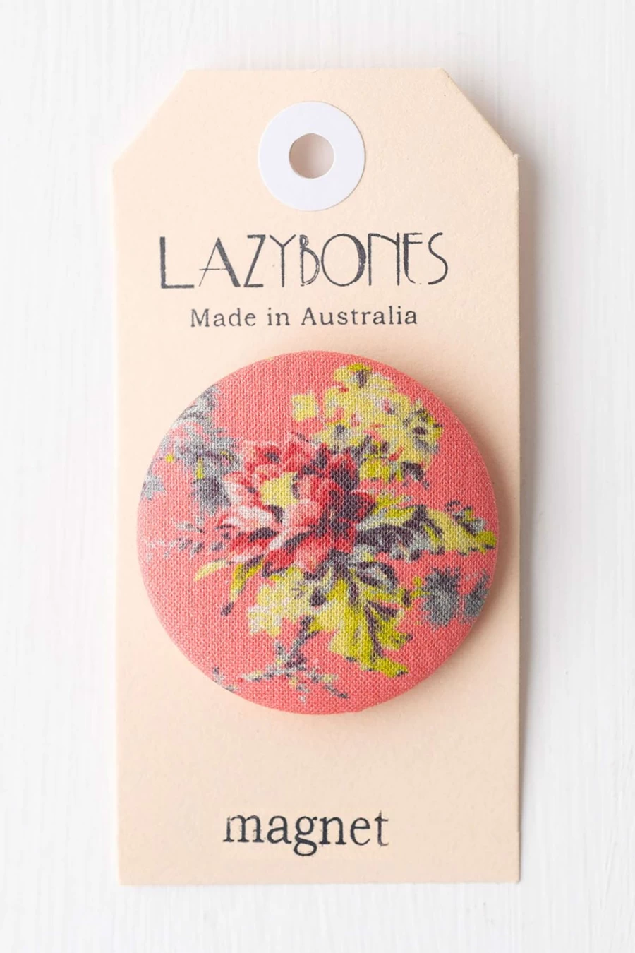 Lazybones Women's Coral Floral Fridge Magnet - Decorative Floral Design