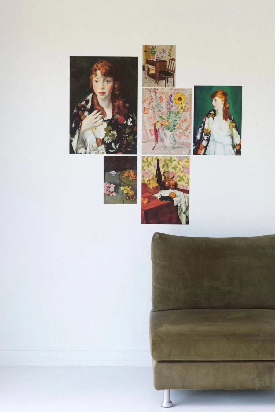 Lazybones Women's Art Print Set by Edna Smith - Wall Decor for Home & Office
