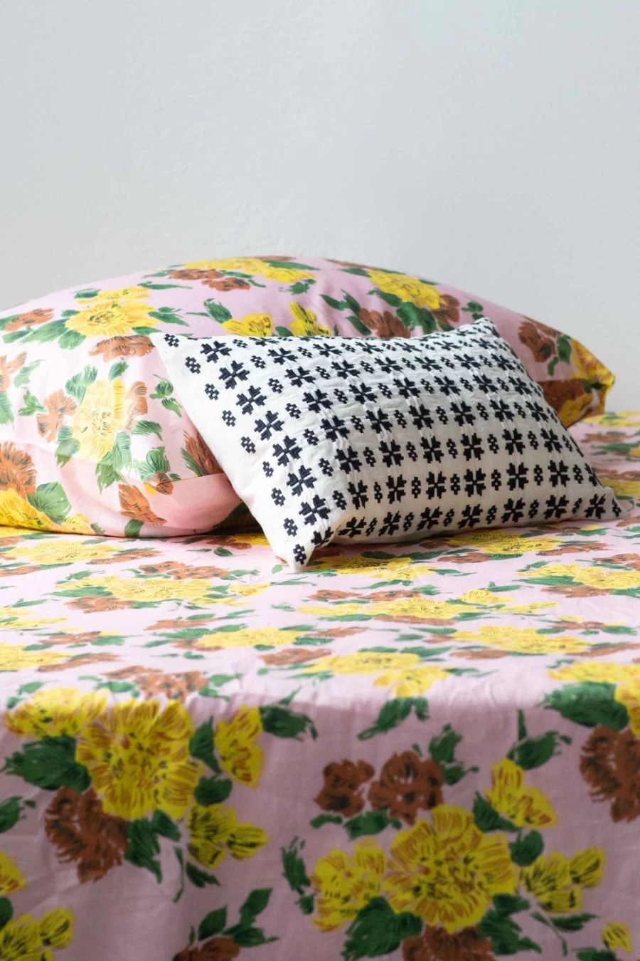 Lazybones Women's Tully Embroidered Cushion Cover - Handcrafted Bohemian Pillow Case for Home Decor
