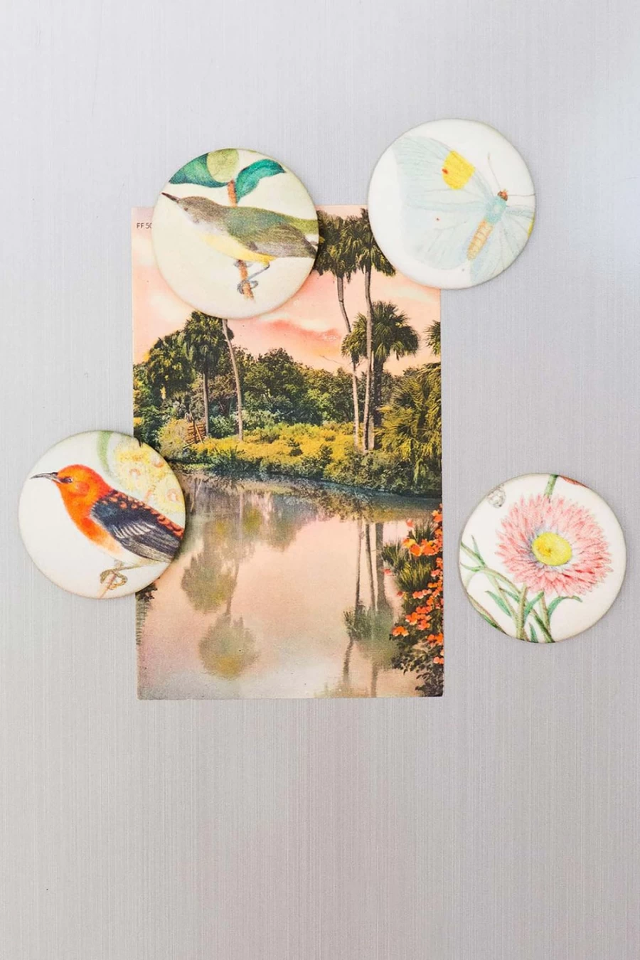 Lazybones Women's Floral Paper Daisy Fridge Magnet - Handmade Decorative Home Accessory
