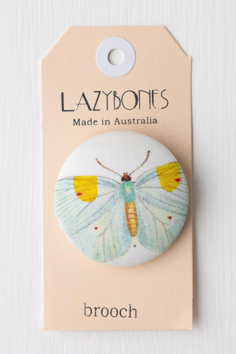 Lazybones Women's Elegant Flutter Brooch - Handcrafted Butterfly Pin for Stylish Outfits