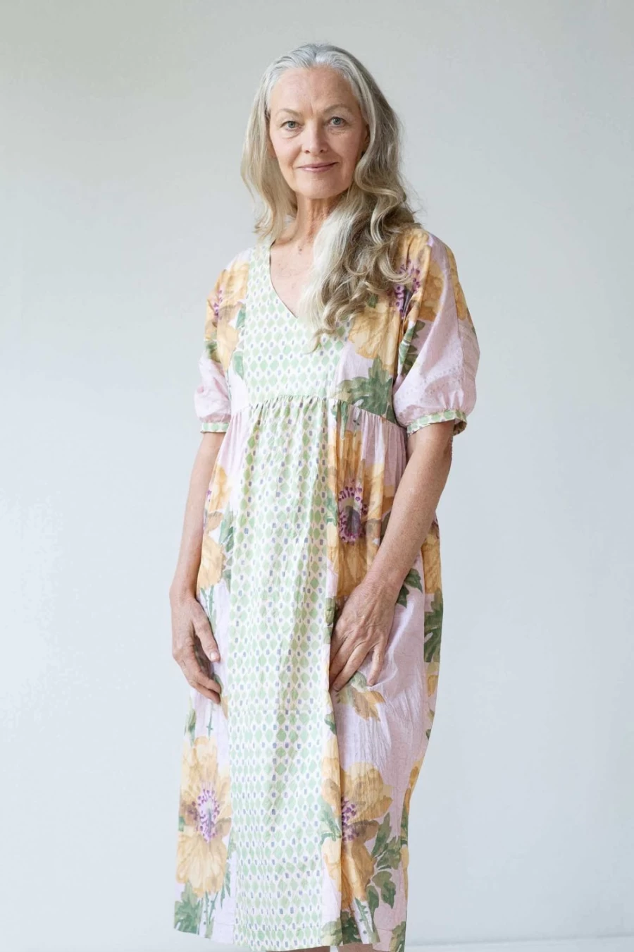 Lazybones Women's Celia Dress Larkin - Elegant Flowy Boho Chic Style