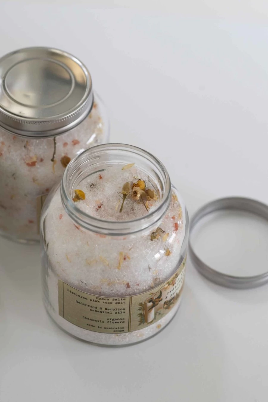 Lazybones Women's Relaxing Bath Salts with Cedarwood & Nerolina for Aromatherapy & Stress Relief