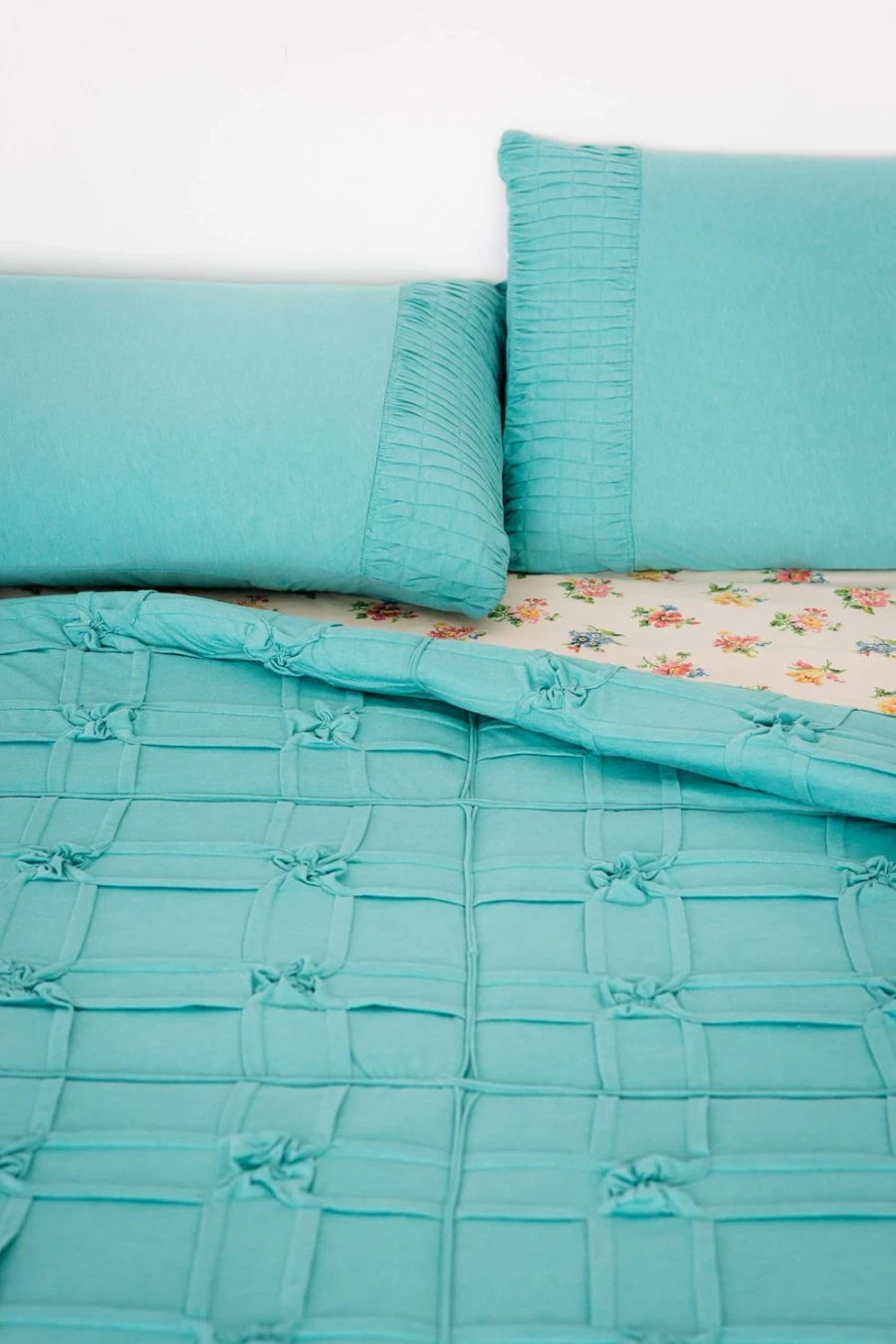 Lazybones Women's Organic Cotton Pillowcase Set - Marine Blue Luxury Bedding