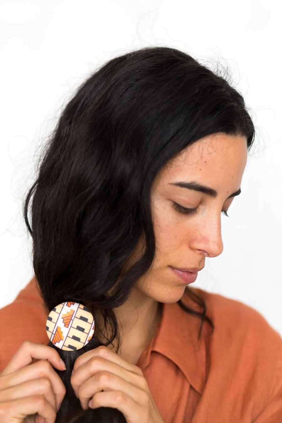 "Lazybones Women's Hair Button In Melody - Stylish Hair Accessory"