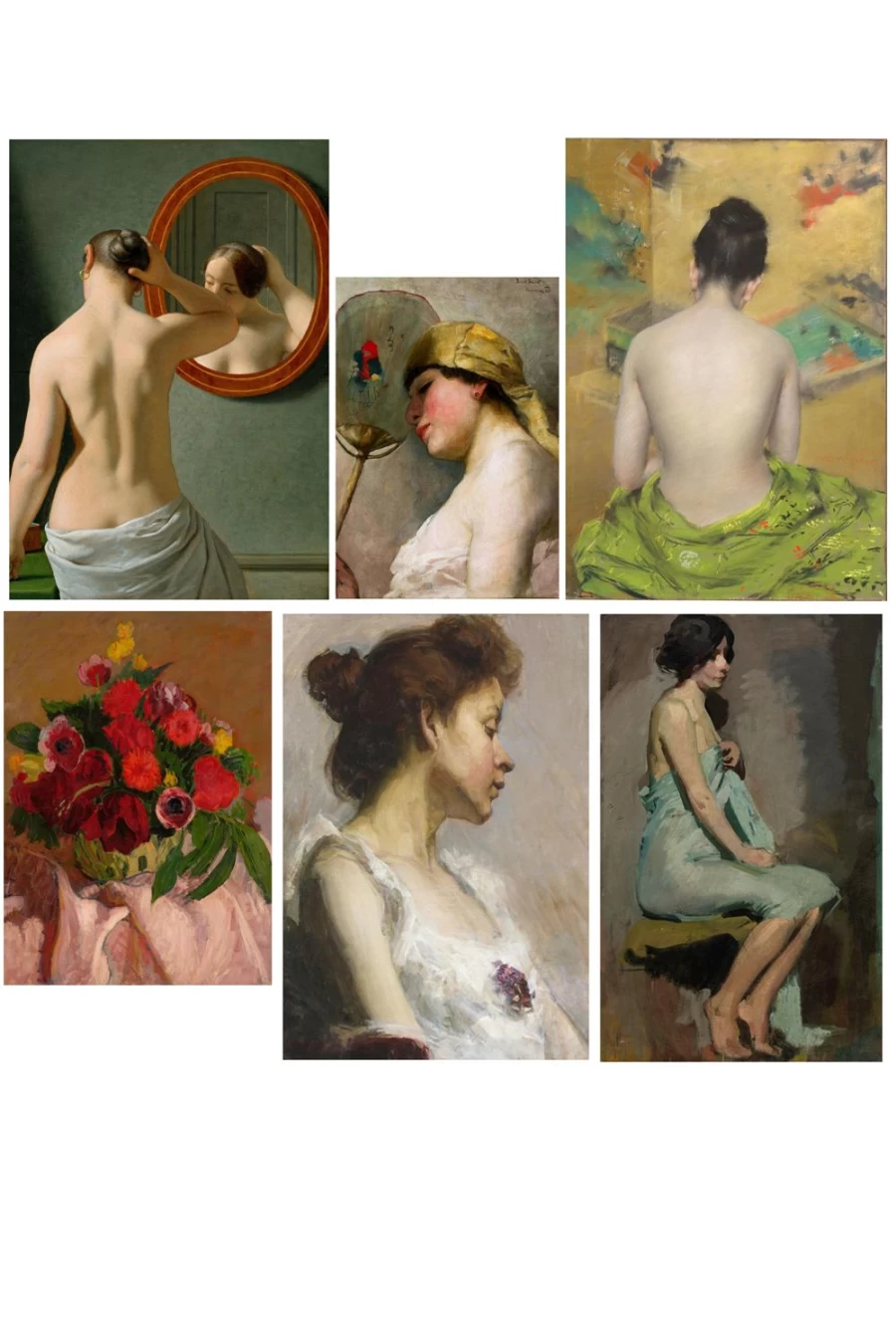 Lazybones Women's Art Print Set - Femme Wall Decor Premium Quality