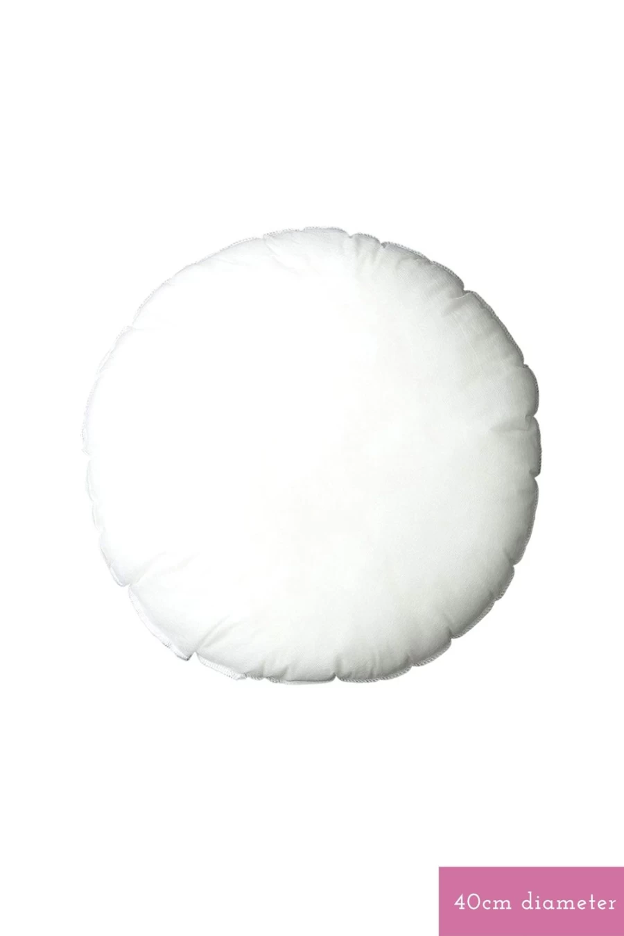 Lazybones Women's 40Cm Round Pet Cushion Insert - Soft Small Dog Cat Bed Pillow