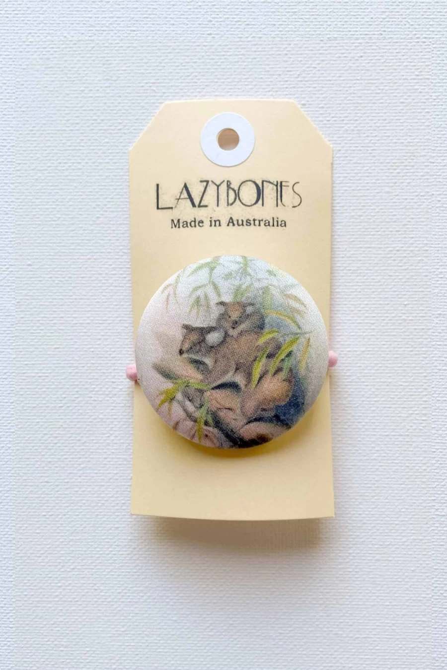 Lazybones Women's Hair Clip Koala Button Style Cute Animal Design Hair Accessory