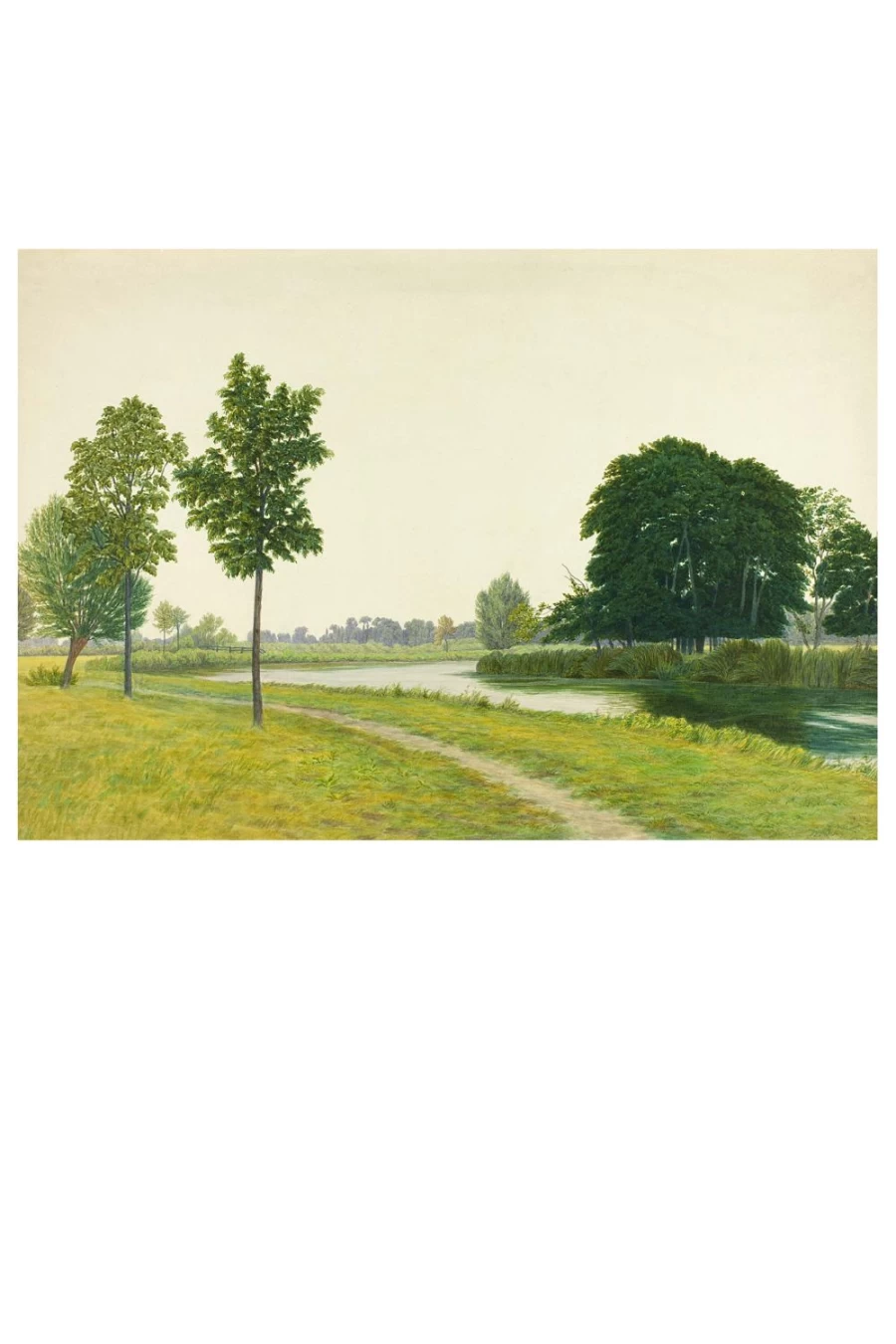 "Lazybones Women's Tranquil Park Art Print - Elegant Wall Decor for Home & Office"