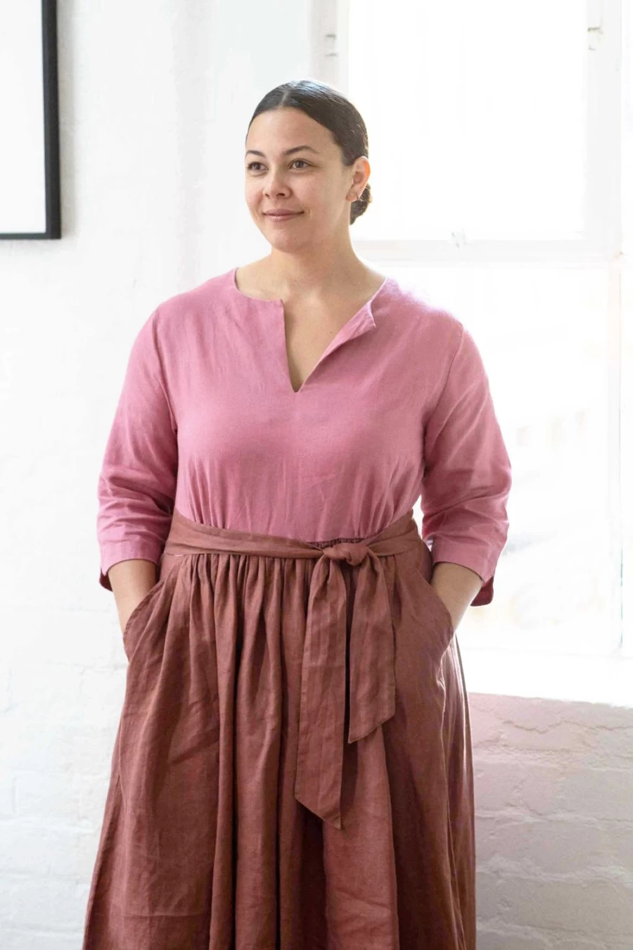 Lazybones Women's Michaela Copper Dress - Elegant & Stylish