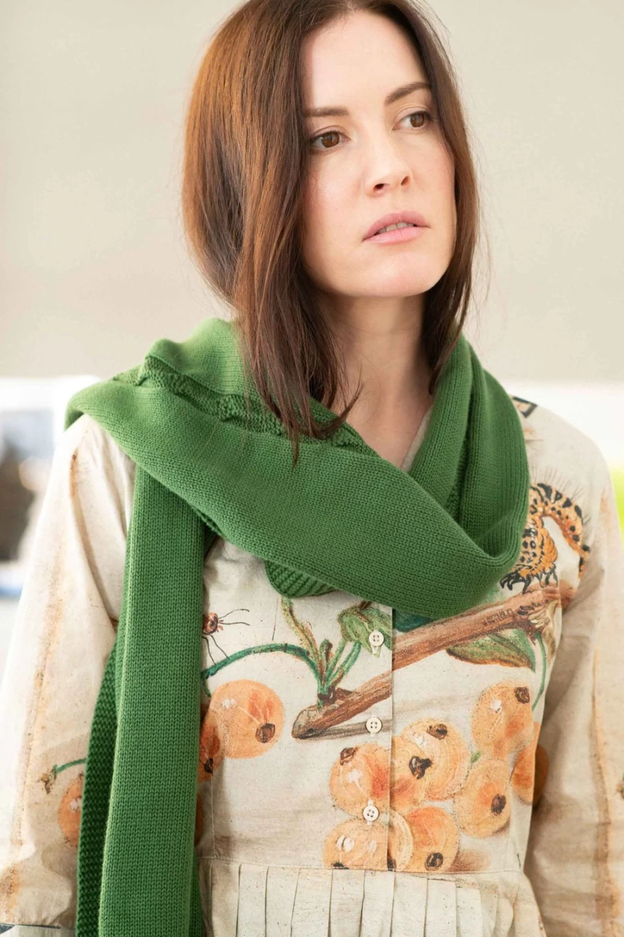 Lazybones Women's Juniper Cable Scarf - Organic Cotton Fashion Accessory