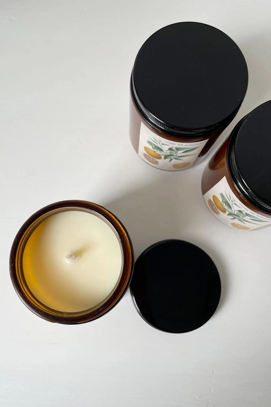 "Lazybones Orange Grapefruit Scented Candle for Women - Aromatic Citrus Home Decor"