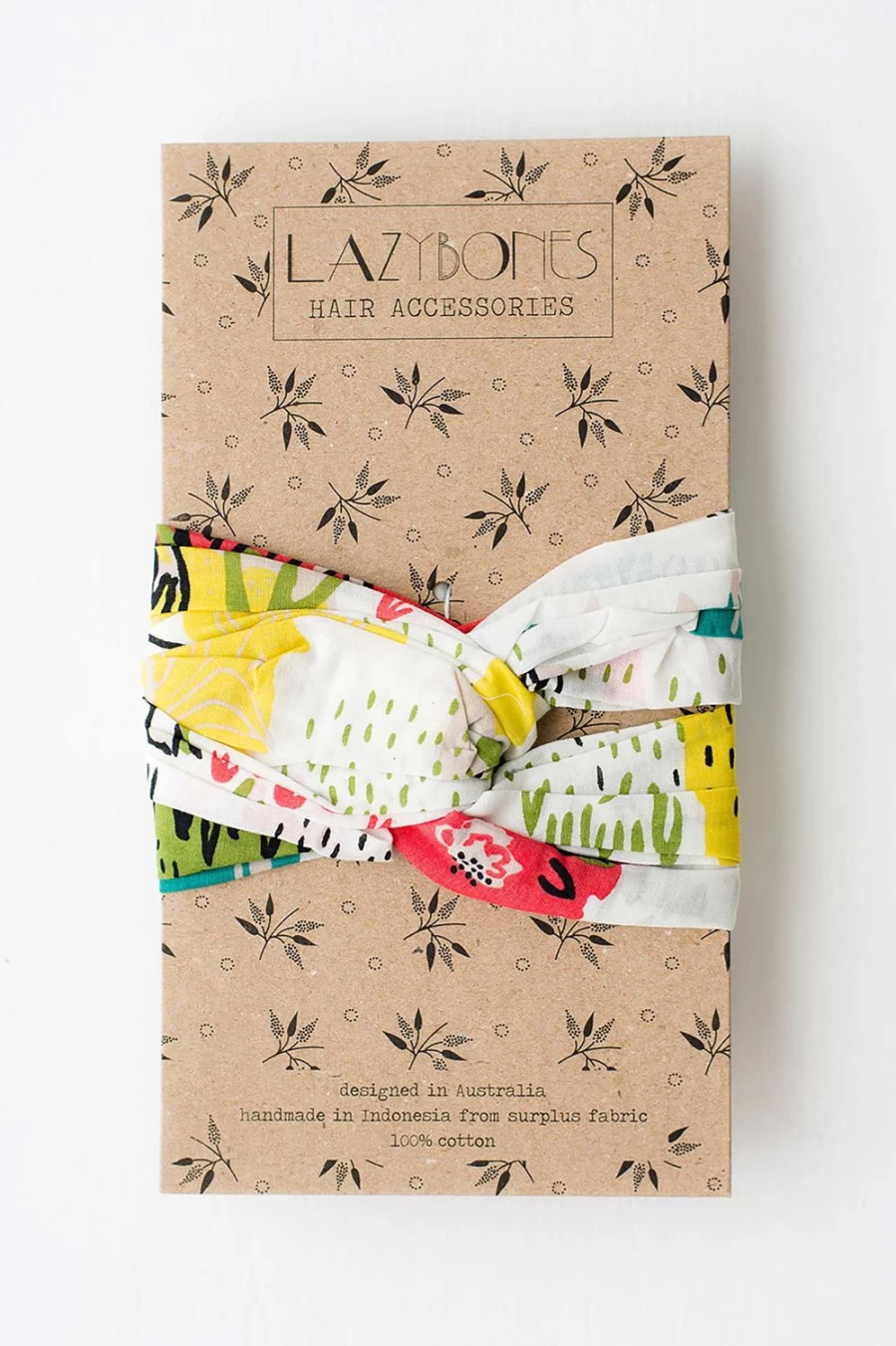 "Lazybones Women's Turban In Paradise – Stylish Boho Headwrap for Women"