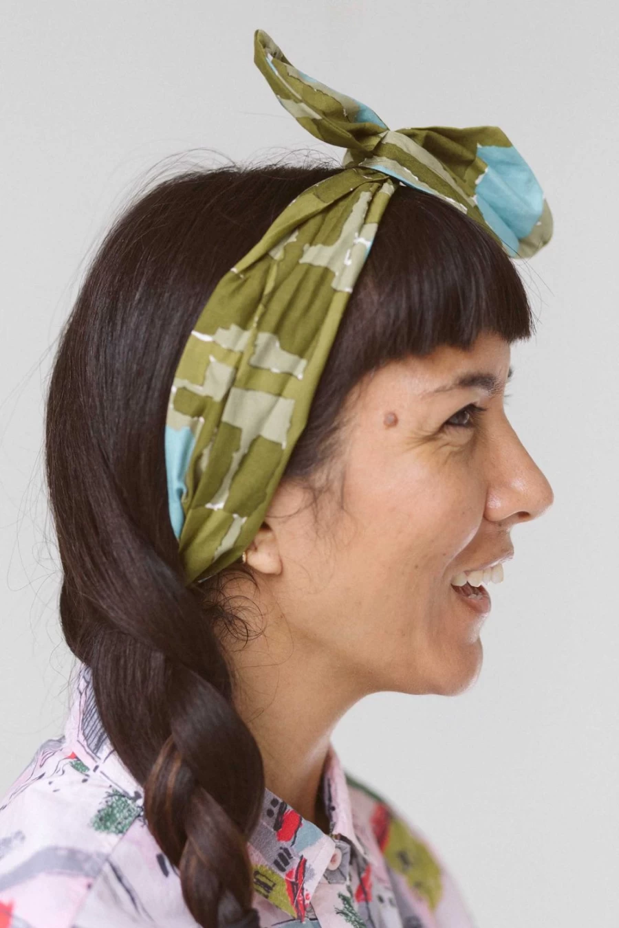 Lazybones Women's Wide Watercolour Hair Wrap Scarf - Stylish & Comfortable Hair Accessory