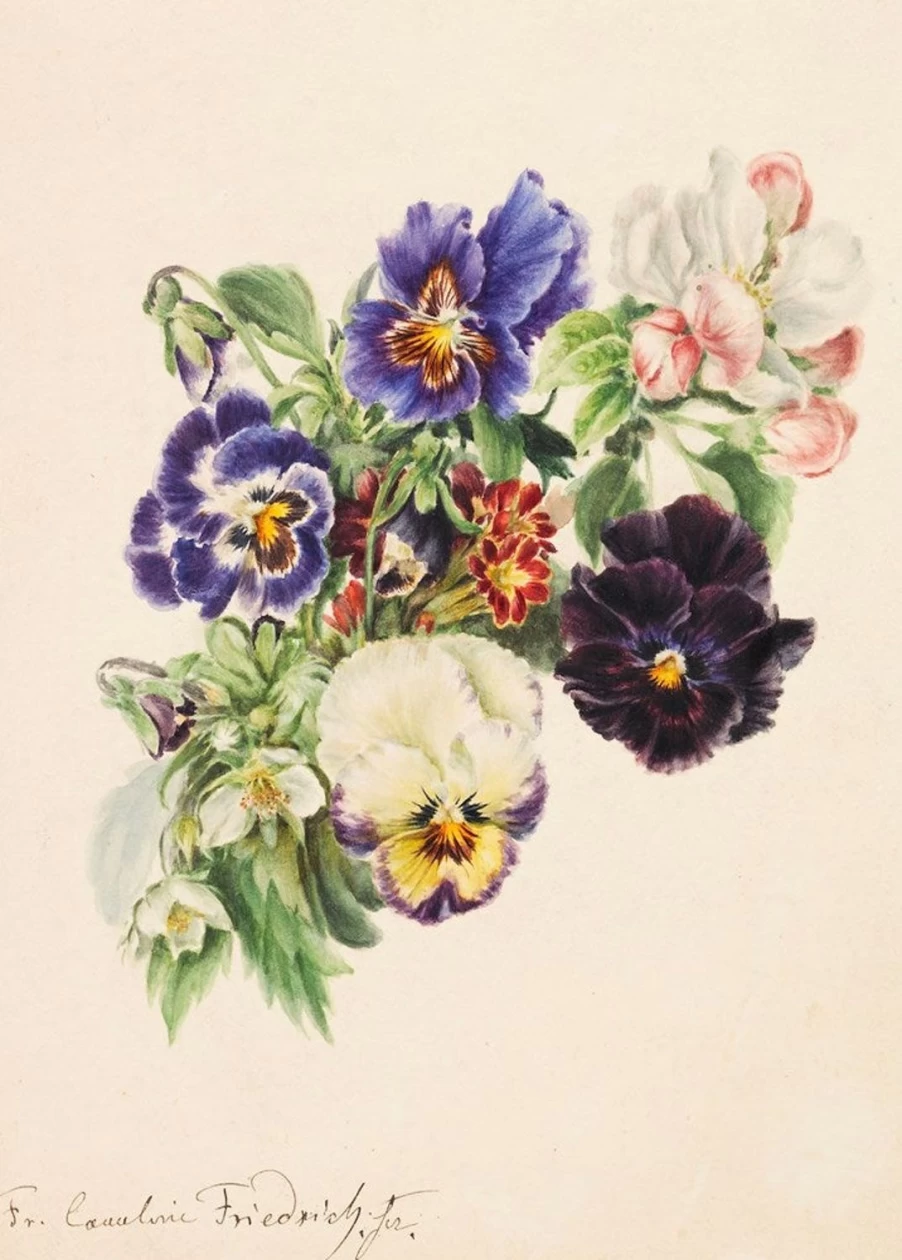 "Lazybones Women's Floral Art Print - Small Bouquet Wall Decor"