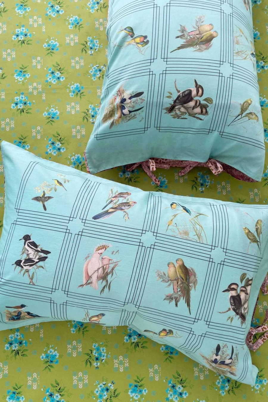 Lazybones Women's Organic Cotton Mary Vw Pillowcase Set - Soft Luxury Bedding