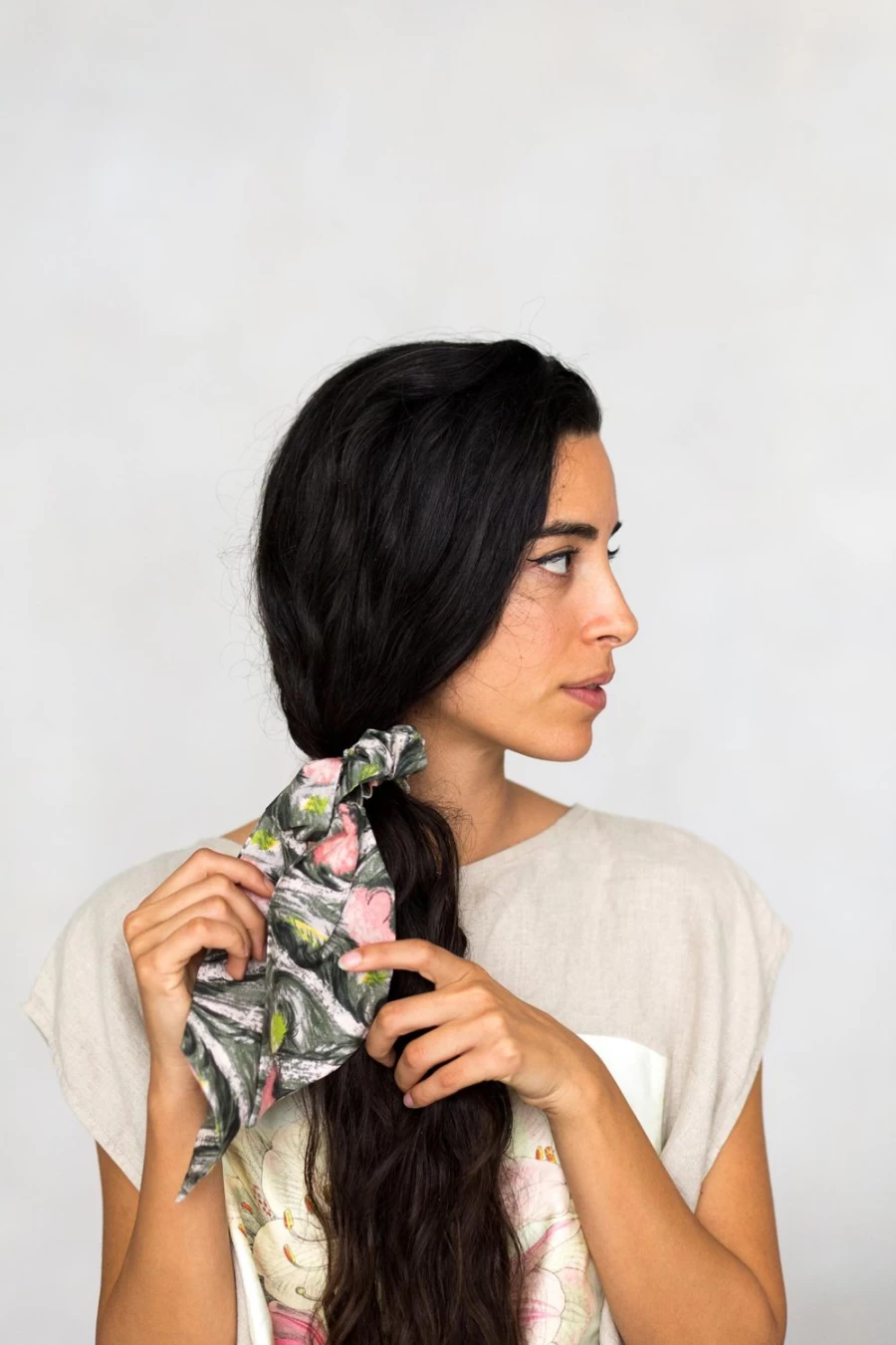 Lazybones Women's Rosalie Scrunchie Scarf - Stylish Hair Accessory & Neck Wrap