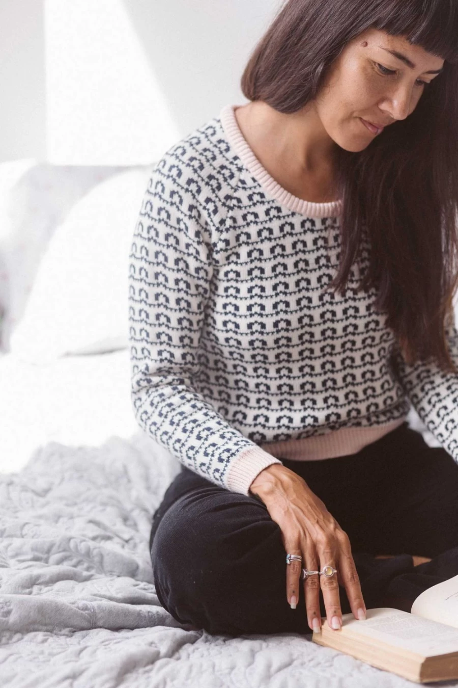 Lazybones Women's Tilda Jumper In Loop - Organic Cotton Sweater