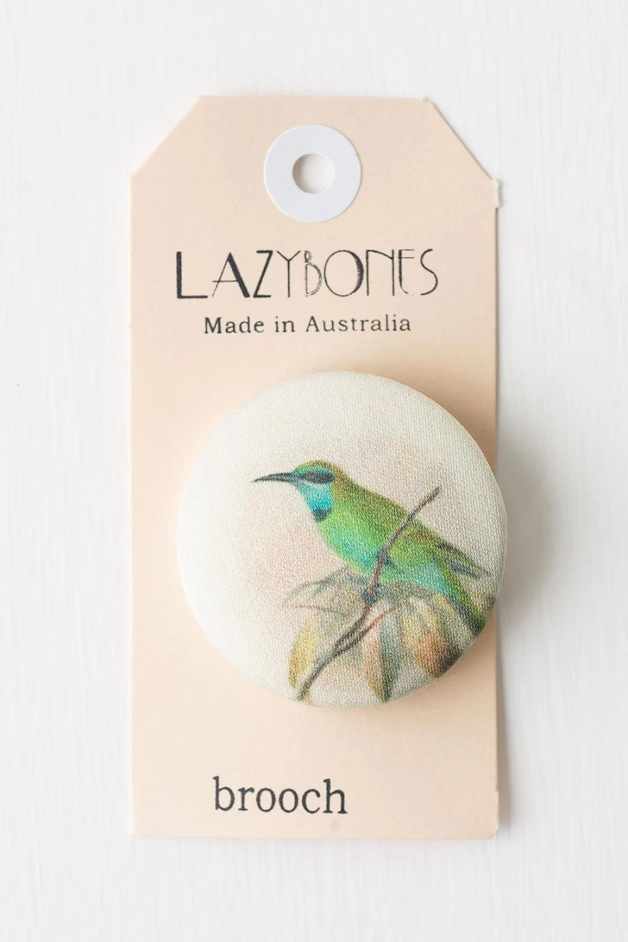 Lazybones Women's Bee Eater Bird Brooch - Elegant Animal Jewelry Pin for Women