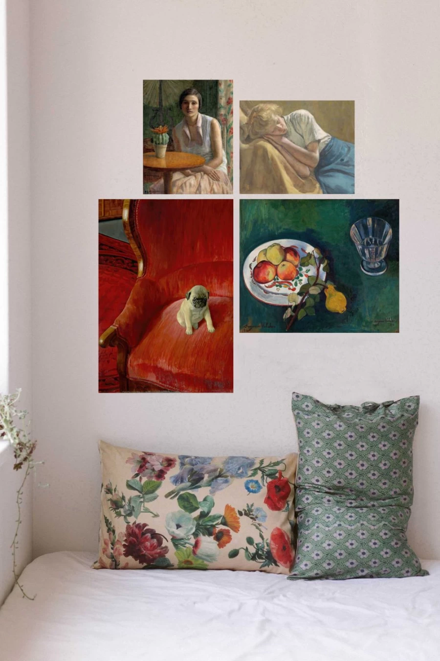 Lazybones Women's Art Print Set - Siegfried Wall Decor for Home & Office