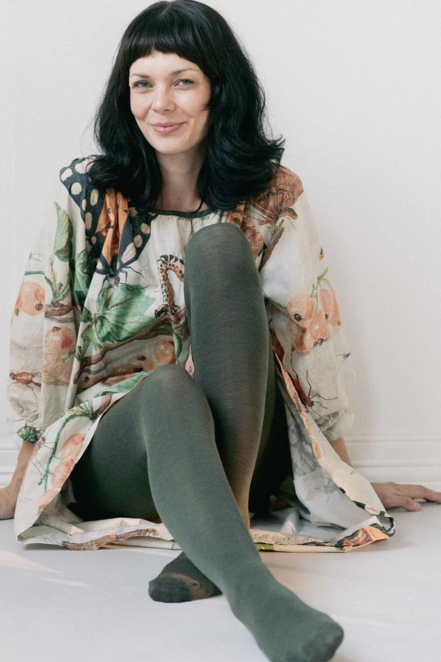 Lazybones Women's Luxe Green Wool Tights - Premium Comfort & Style