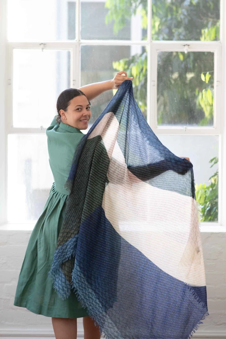 Lazybones Women's Annica Seascape Scarf - Soft Elegant Fashion Accessory for Women