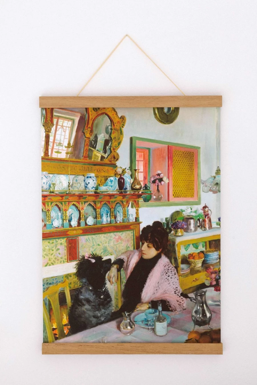 "Lazybones Women's Art Print - Marie Rochegrosse Wall Decor"