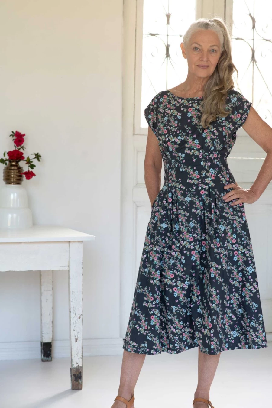 "Lazybones Women's Jasmine Dress Florette - Floral Bohemian Summer Dress"