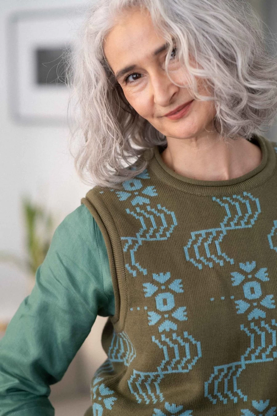 Lazybones Women's Valerie Vest Lisbon - Organic Cotton Comfortable Casual Wear