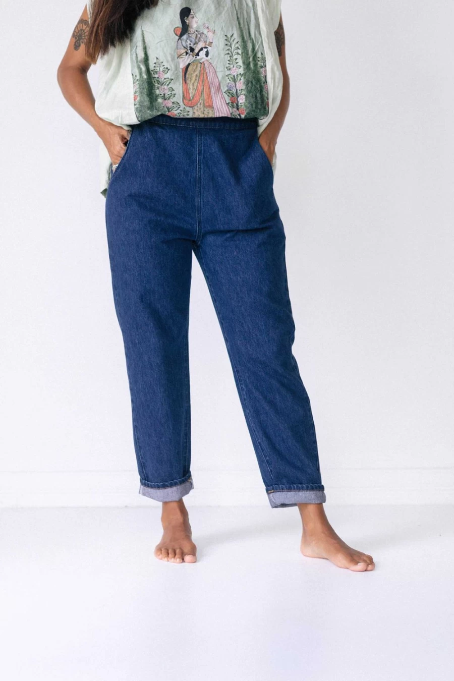 Lazybones Women's Lightweight Organic Cotton Denim Pant