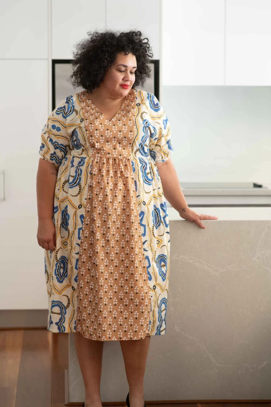 "Lazybones Women's Celia Floral Dress - Blumen Print Summer Dress"