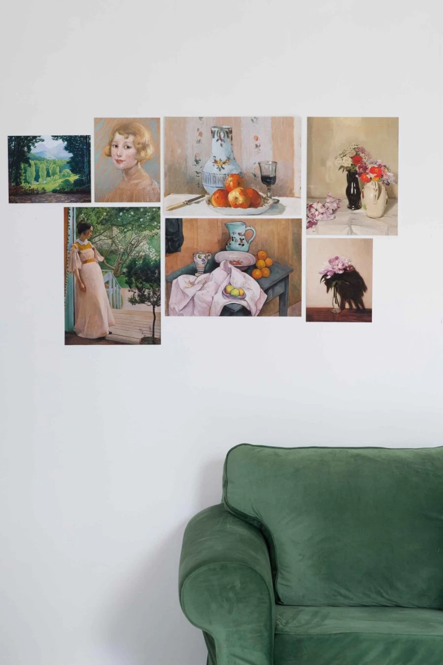 "Lazybones Women's Art Print Set - At The French Windows Wall Decor"