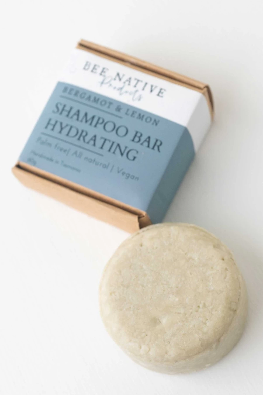 Lazybones Hydrating Shampoo Bar with Bergamot & Lemon for Women - Natural Moisturizing Hair Care