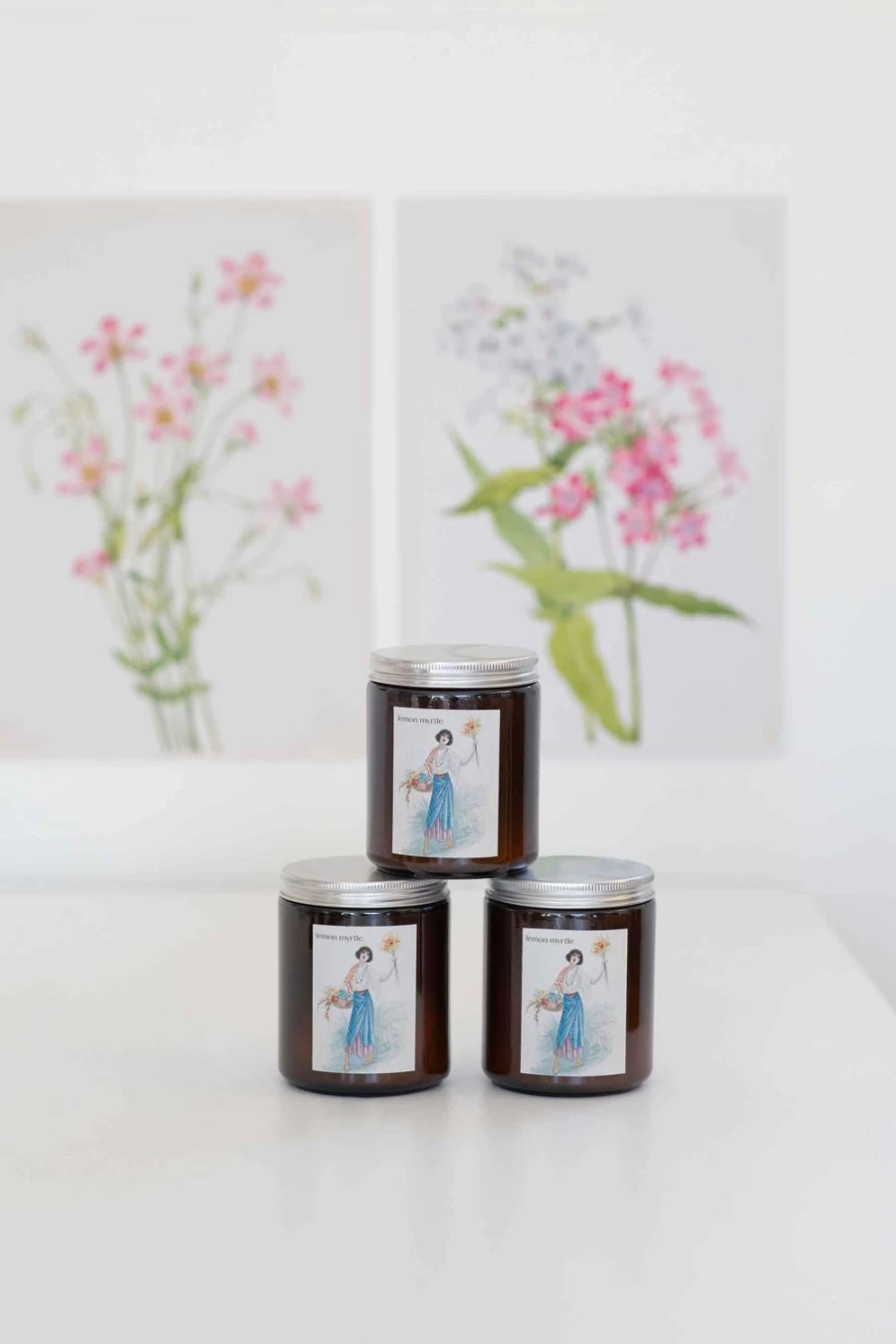 Lazybones Lemon Myrtle Soy Candle for Women – Natural Aromatherapy Scented Candle