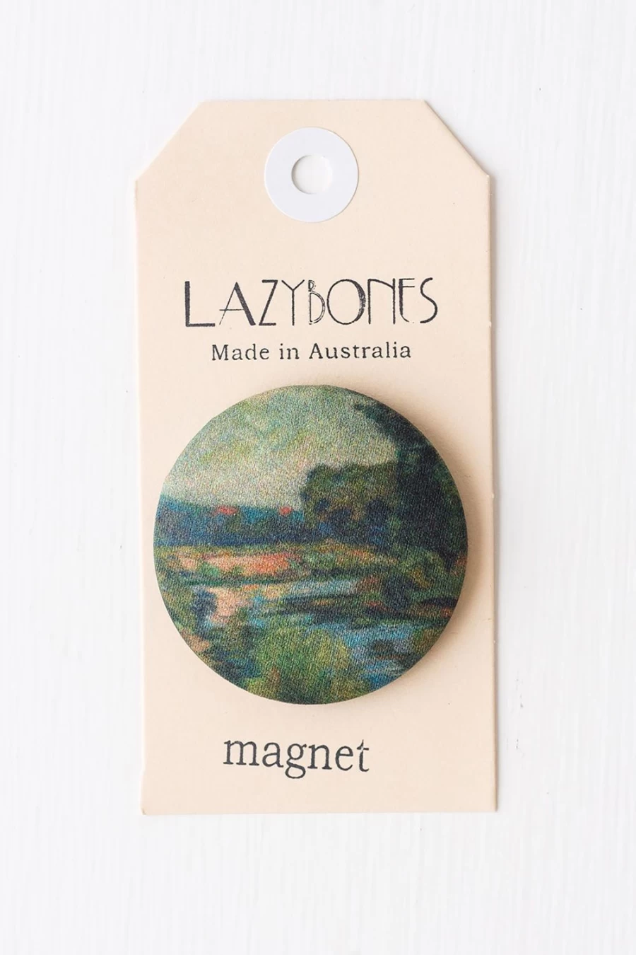 "Lazybones Women's Landscape Design Magnetic Decor – Stylish Fridge Magnet for Home & Office"