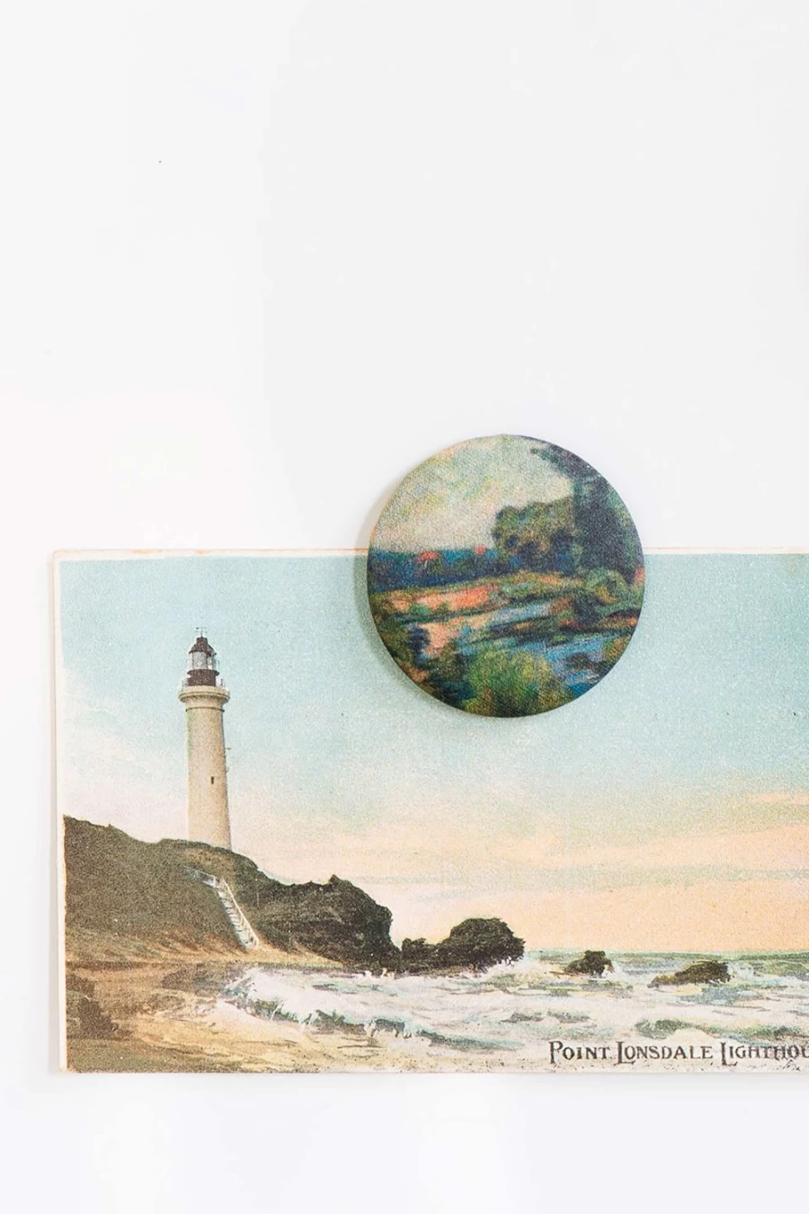 "Lazybones Women's Landscape Design Magnetic Decor – Stylish Fridge Magnet for Home & Office"