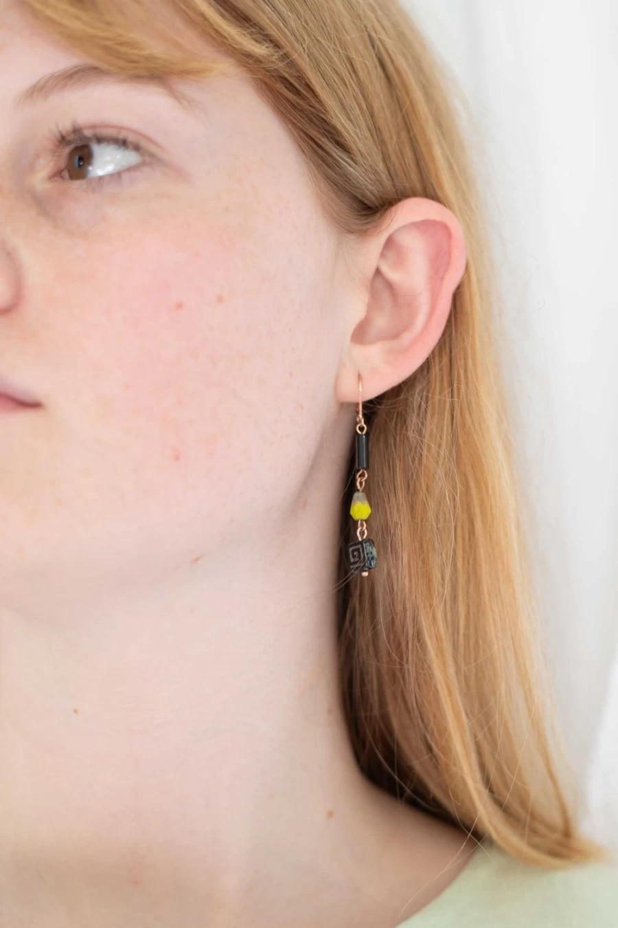 Lazybones Women's Black Keyhole Earrings - Stylish Gothic Boho Dangle Earrings for Women