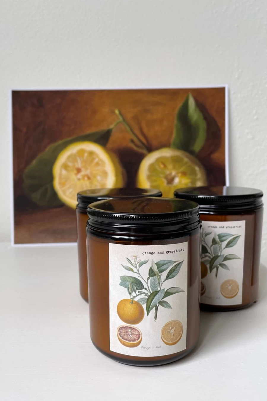 "Lazybones Orange & Grapefruit Scented Candle for Women - Citrus Aroma Home Decor"